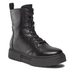 Trzewiki Jenny Fairy. Czarne botki damskie Jenny Fairy, bez obcasa, na płaskiej podeszwie, bez zapięcia. Za 179.99 zł.