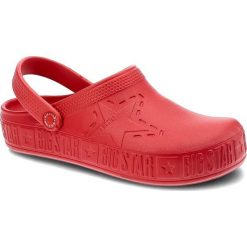 Czerwone Klapki Big Star Wodoodporne Buty Damskie. Czerwone klapki damskie Big Star, z aplikacjami, retro, bez obcasa. Za 69.99 zł.