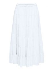 ONLY Spódnica maxi Kelly 15374229 Biały Regular Fit. Białe spódnice damskie Only, l, bez wzorów, z bawełny, maxi. Za 169.99 zł.