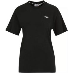 T-shirt Damski Biendorf. Czarne koszulki sportowe damskie Fila, l, bez wzorów, bez kołnierzyka, bez ramiączek, trekkingowe. Za 117.99 zł.