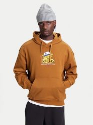 Adidas Bluza Wabash JW0167 Brązowy Loose Fit. Brązowe bluzy męskie Adidas, m, bez wzorów, z bawełny, bez kaptura. Za 164.99 zł.