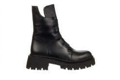 Botki Bayla-161 205 1504 01 Black 161648, Czarny, Skóra naturalna - 39. Czarne botki damskie Bayla, na zimę, z gumy, eleganckie, bez obcasa, bez zapięcia. W wyprzedaży za 359.10 zł.