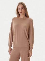 Kontatto Sweter 3M0820C Beżowy Regular Fit. Brązowe swetry damskie Kontatto, m, bez wzorów, z syntetyku, bez kołnierzyka, bez ramiączek, bez kaptura. Za 259.99 zł.