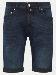 Pierre Cardin Szorty jeansowe 34520/000/8140 Granatowy Modern Fit. Niebieskie szorty męskie Pierre Cardin, m, bez wzorów, z bawełny. Za 279.99 zł.