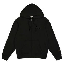 Bluza męska Champion Full Zip Hoodie Sweatshirt. Czarne bluzy męskie Champion, l, bez wzorów, bez kaptura. Za 219.00 zł.