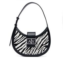 Torebka Armani Exchange. Czarne torebki do ręki damskie Armani Exchange, bez wzorów, klasyczne, bez dodatków. Za 614.99 zł.