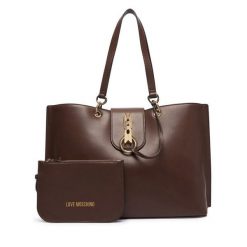 Torebka LOVE MOSCHINO. Brązowe torebki do ręki damskie Love Moschino, bez wzorów, bez dodatków. Za 1,009.00 zł.