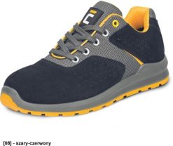CERVA GRIMMA O1 SR - Półbuty z wkładką antystatyczną podeszwa PU/PU wykonana z poliuretanu podwójnej gęstości Cholewka ze skóry - czarny/żółty 47. Czarne półbuty na co dzień męskie CERVA, ze skóry, bez zapięcia. Za 82.70 zł.