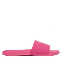 Klapki Calvin Klein. Czerwone klapki damskie Calvin Klein, bez wzorów, bez obcasa. Za 189.99 zł.