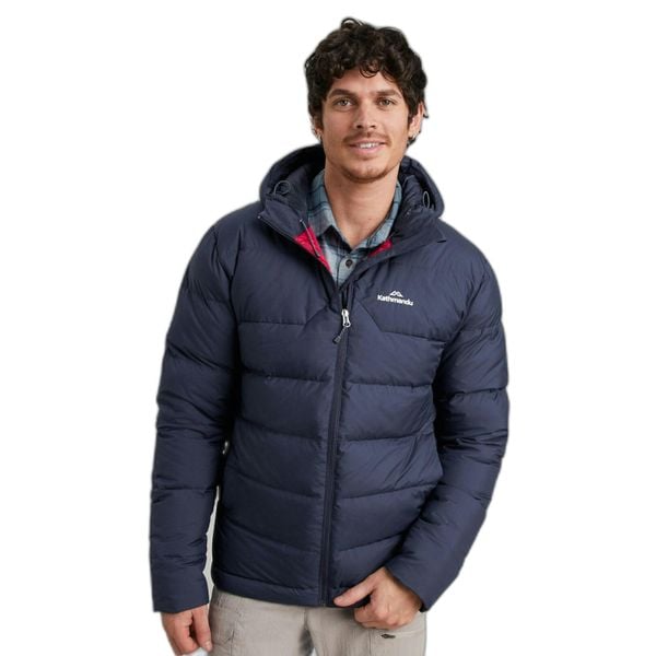 Kurtka z kapturem Kathmandu Epiq. Niebieskie kurtki męskie KATHMANDU, na zimę, s, bez wzorów, z puchu, trekkingowe. Za 1,234.50 zł.