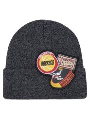 Mitchell & Ness Czapka Logo Patch HCFK4341 Czarny. Czarne rękawiczki męskie Mitchell & Ness, na zimę, bez wzorów, z materiału. Za 119.99 zł.