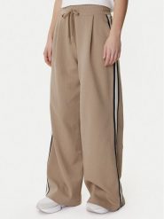 Weekend Max Mara Spodnie dresowe Perdoni 2615781051 Beżowy Wide Leg. Brązowe spodnie dresowe damskie Weekend Max Mara, l, bez wzorów, z bawełny. Za 789.99 zł.