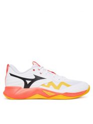Mizuno Buty halowe Wave Momentum Pro V1GA2540 Pomarańczowy. Brązowe buty sportowe męskie Mizuno, ze skóry, bez zapięcia. Za 399.99 zł.