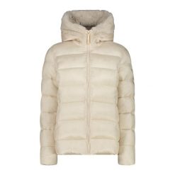 Damska kurtka z kapturem CMP. Białe kurtki snowboardowe damskie CMP, l, bez wzorów, z puchu, z kapturem, narciarskie. W wyprzedaży za 339.99 zł.