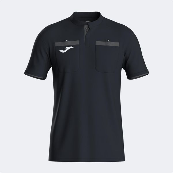 Koszulka sędziowska Joma Referee. Czarne koszulki polo męskie Joma, s, bez wzorów, bez kołnierzyka, bez ramiączek, na fitness i siłownię. Za 126.00 zł.