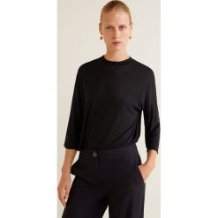 Mango - Top Perka. Szare topy damskie Mango, z dzianiny, z krótkim rękawem. Za 79.90 zł.