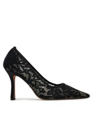 Nine West Szpilki S3S96688 Czarny. Czarne szpilki damskie Nine West, bez wzorów, z materiału, bez obcasa, bez zapięcia. Za 249.99 zł.