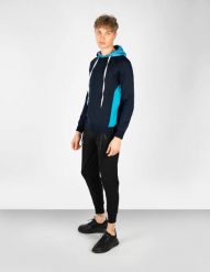 Takeshy Kurosawa Sweter "With Hood" | 83149 | Maglia | Mężczyzna | Niebieski. Niebieskie swetry przez głowę męskie Takeshy Kurosawa, l, bez wzorów, z dzianiny, bez kołnierzyka. W wyprzedaży za 439.00 zł.