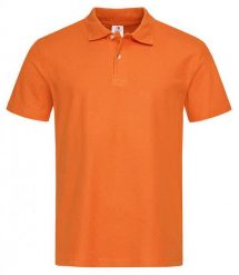 Pomarańczowa Bawełniana Koszulka POLO -STEDMAN- Męska, Krótki Rękaw, z Kołnierzykiem, Casualowa. Brązowe koszulki polo męskie Stedman, l, bez wzorów, z bawełny, bez ramiączek. Za 89.00 zł.