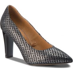 Półbuty CAPRICE - 9-22411-21 Blk/Silv.Woven 093. Czarne półbuty damskie Caprice, z materiału. Za 249.90 zł.