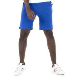 Męskie spodenki Leone 1947 Apparel. Niebieskie buty sportowe męskie LEONE 1947 APPAREL, z tkaniny, bez zapięcia, na fitness i siłownię. Za 85.88 zł.
