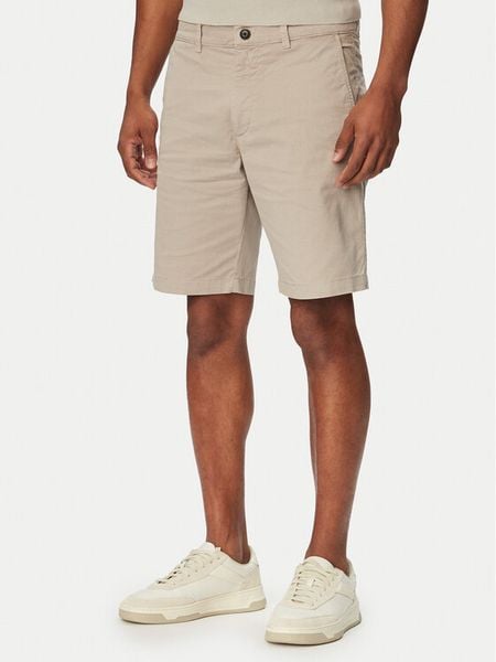 BOSS Szorty materiałowe Chino 50559292 Beżowy Slim Fit. Brązowe spodnie materiałowe męskie Boss, m, bez wzorów, z bawełny. Za 404.99 zł.