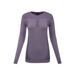 Koszulka z długim rękawem damska X-Bionic X-Ential Shirt Lavender. Fioletowe koszulki sportowe damskie X Bionic, bez wzorów, bez kołnierzyka, bez ramiączek, narciarskie. W wyprzedaży za 230.00 zł.