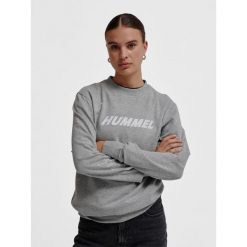 Bluza Hummel Elemental. Szare bluzy sportowe męskie Hummel, bez zapięcia, na fitness i siłownię. Za 148.50 zł.