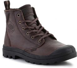 Palladium Pampa Zip Lth Ess Brązowe 45 (76888-248-M). Brązowe buty sportowe męskie Palladium, bez zapięcia. Za 454.17 zł.