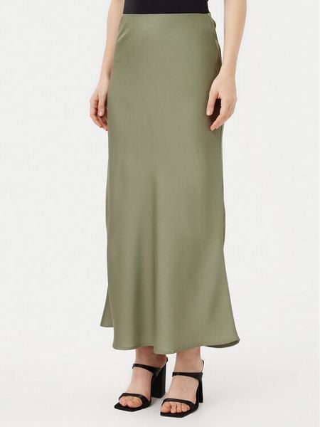 Vila Spódnica midi Elliette 14084182 Zielony Regular Fit. Zielone spódnice damskie Vila, bez wzorów, z syntetyku, midi. Za 89.99 zł.