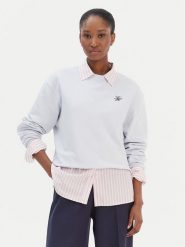 Tommy Hilfiger Bluza Script WW0WW49418 Błękitny Regular Fit. Niebieskie bluzy damskie Tommy Hilfiger, xs, bez wzorów, z bawełny, bez kaptura. Za 369.99 zł.