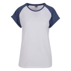 Koszulka damska Urban Classics Contrast Raglan. Białe t-shirty damskie Urban Classics, bez wzorów, bez kołnierzyka. Za 102.00 zł.
