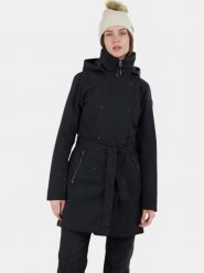 Płaszcz Przeciwdeszczowy Damski Fundango Charlotte. Brązowe płaszcze damskie Fundango, m, z aplikacjami, z materiału, długie, bez kaptura. Za 479.00 zł.