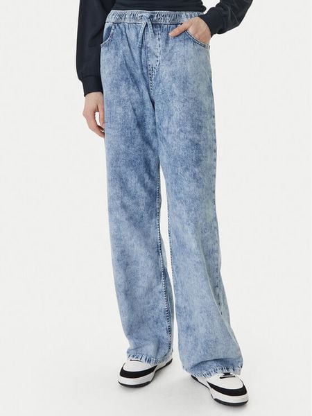 Roxy Jeansy Saltwater ERJDP03338 Błękitny Loose Fit. Niebieskie jeansy damskie Roxy. Za 196.99 zł.