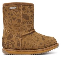 Śniegowce EMU Australia. Brązowe śniegowce dziewczęce Emu Australia, bez zapięcia. Za 474.99 zł.