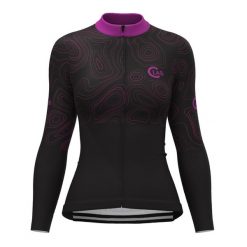 Koszulka Z Długim Rękawem Ordino Map Damska Czarno-Fuksja. Czarne bluzy sportowe damskie C-LAB, xs, bez wzorów, bez kołnierzyka, bez ramiączek, rowerowe. W wyprzedaży za 335.42 zł.