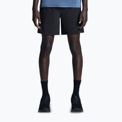 Spodenki do biegania męskie On 7" Performance. Czarne krótkie spodenki sportowe męskie On, l, bez wzorów, z elastanu, do biegania. Za 389.99 zł.