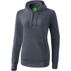 Damska bluza z kapturem Erima Basic. Szare bluzy sportowe damskie Erima, xs, bez wzorów, z bawełny, z kapturem, do piłki nożnej. W wyprzedaży za 142.00 zł.