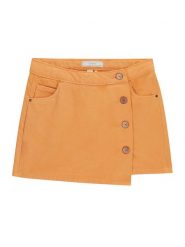 Guess Spódnico-szorty J6GD13 WR510 Pomarańczowy Regular Fit. Brązowe spodenki dla dziewczynek Guess, z aplikacjami, z bawełny. Za 214.99 zł.