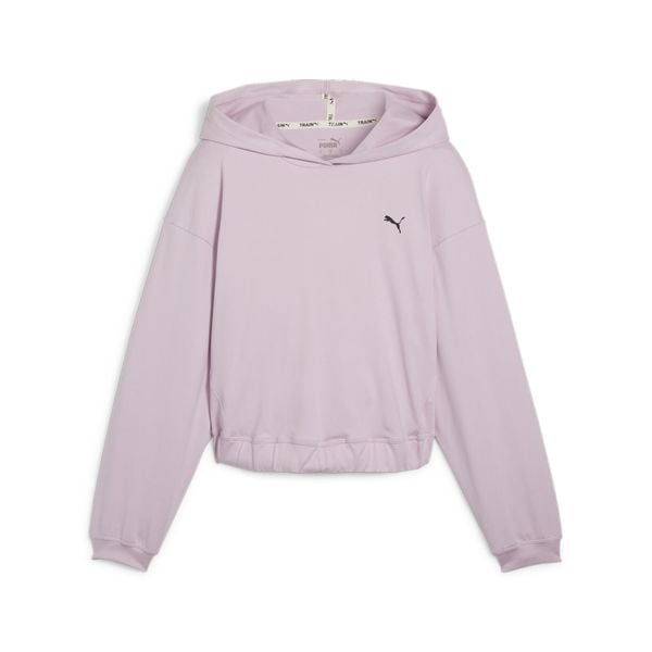 Bluza damska z kapturem Puma Studio Foundation. Fioletowe bluzy sportowe damskie Puma, xs, bez wzorów, z kapturem, na fitness i siłownię. Za 212.70 zł.