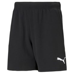 Spodenki dziecięce Puma teamRise. Białe szorty dla chłopców Puma, bez wzorów, z materiału. Za 49.09 zł.