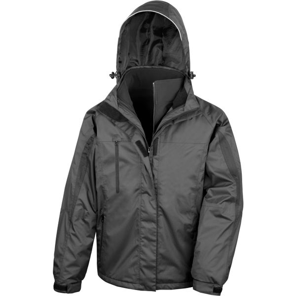 Parka Result Intérieur Softshell. Czarne kurtki męskie RESULT, na zimę, m, bez wzorów, z softshellu, bez kaptura. W wyprzedaży za 356.00 zł.