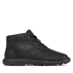 Trzewiki CAT Footwear. Czarne botki męskie CAT Footwear, bez wzorów, bez zapięcia. Za 479.99 zł.
