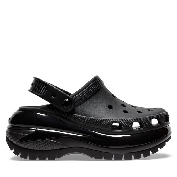 Klapki Crocs. Czarne klapki damskie Crocs, bez wzorów, bez obcasa. Za 229.99 zł.
