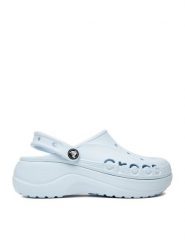 Crocs Klapki C-BAYA PLATFORM CLOG 208186-4JQ Niebieski. Niebieskie klapki damskie Crocs, bez wzorów, z tworzywa sztucznego, bez obcasa. Za 179.99 zł.