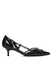 PINKO Czółenka Gloria 16 SD0485E037 Czarny. Czarne czółenka damskie Pinko, bez wzorów, ze skóry, bez obcasa, bez zapięcia. Za 1,119.00 zł.