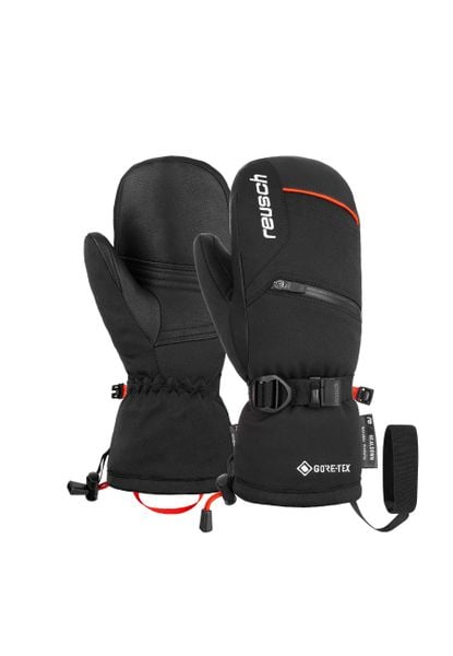 Rękawiczki dla dzieci Reusch Colin Gtx. Czarne rękawiczki dziecięce Reusch, bez wzorów, z gore-texu. Za 429.90 zł.