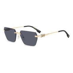Okulary przeciwsłoneczne DSQUARED2 D2 0102/S 807 dla mężczyzn, rozmiar 58 mm. Czarne okulary przeciwsłoneczne męskie Dsquared, prostokątne. Za 1,098.40 zł.