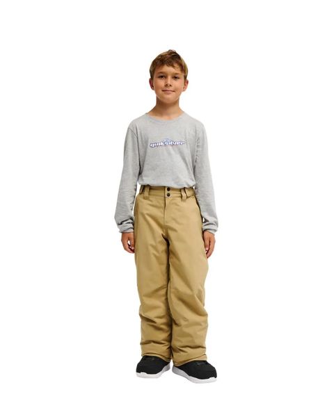 Spodnie śniegowe techniczne dla Chłopcy ESTATE 10K Beżowy. Brązowe spodnie materiałowe dla chłopców Quiksilver, bez wzorów, z materiału. Za 429.99 zł.