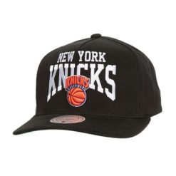 Czapka typu snapback Mitchell & Ness Big Time Pro New York Knicks. Czarne czapki i kapelusze męskie Mitchell & Ness, bez wzorów. Za 202.50 zł.
